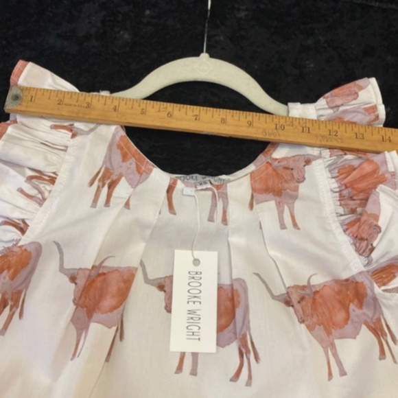 Brooke Wright longhorn steer shirt adorable small - Picture 6 of 6